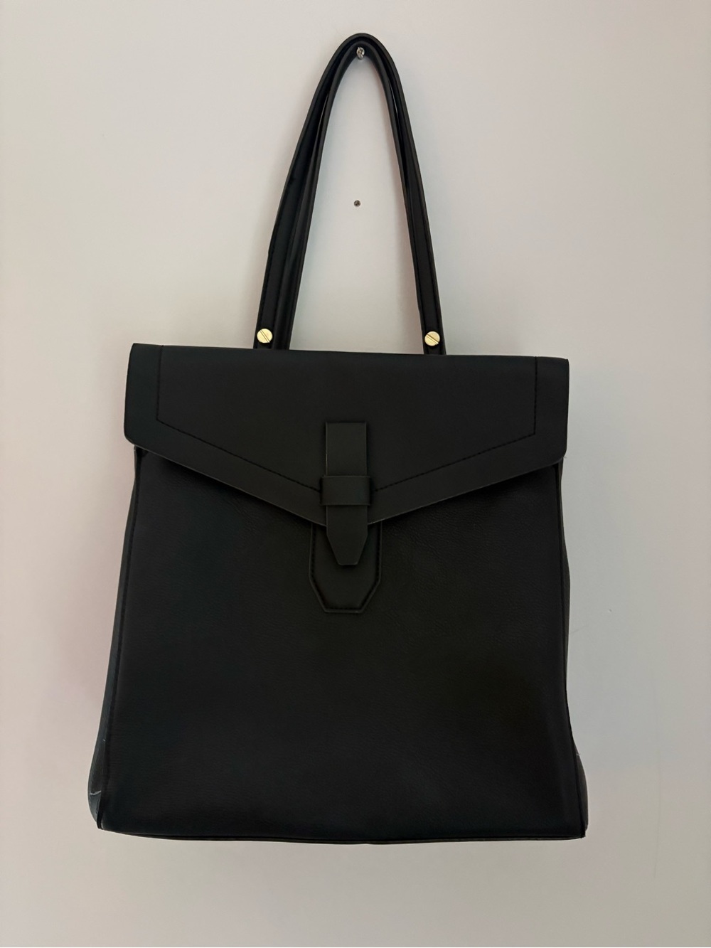 NWOT Olivia + Joy Black PVC handbag